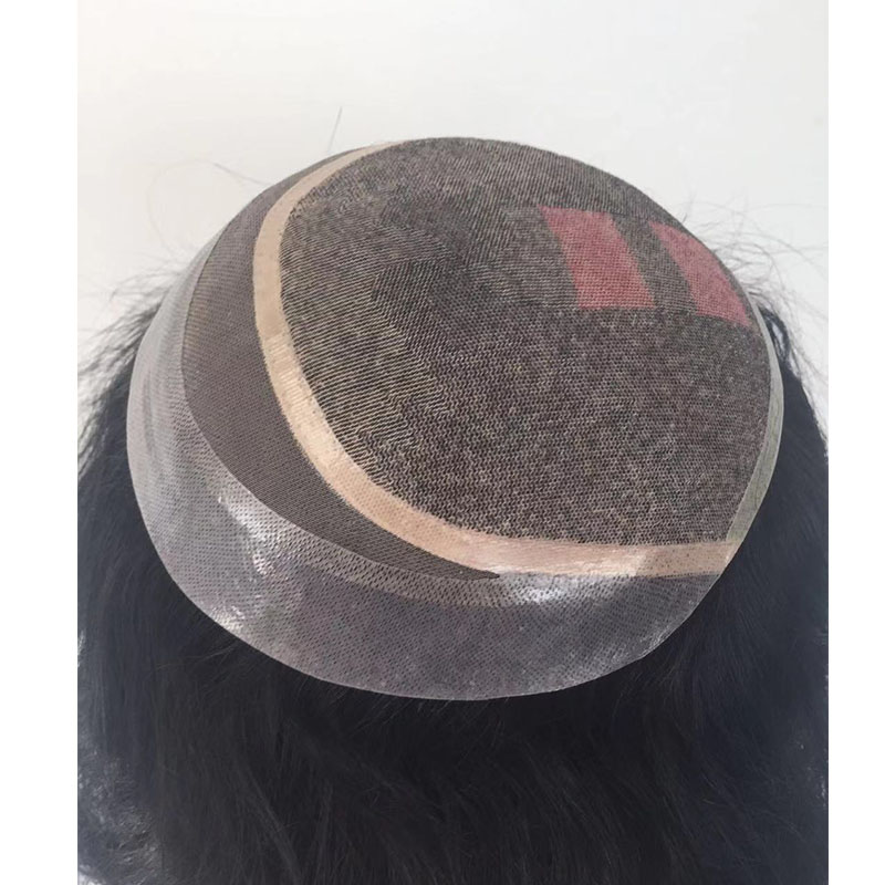 Customized toupee with highlight colors long hair toupee red  YL299